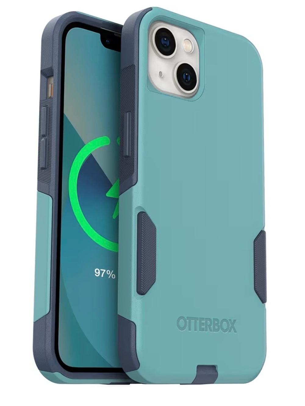 OtterBox COMMUTER SERIES Case for Apple iPhone 13 Thin Dual Layer Teal/ Blue